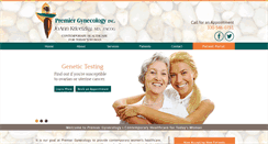 Desktop Screenshot of premiergynecology.com